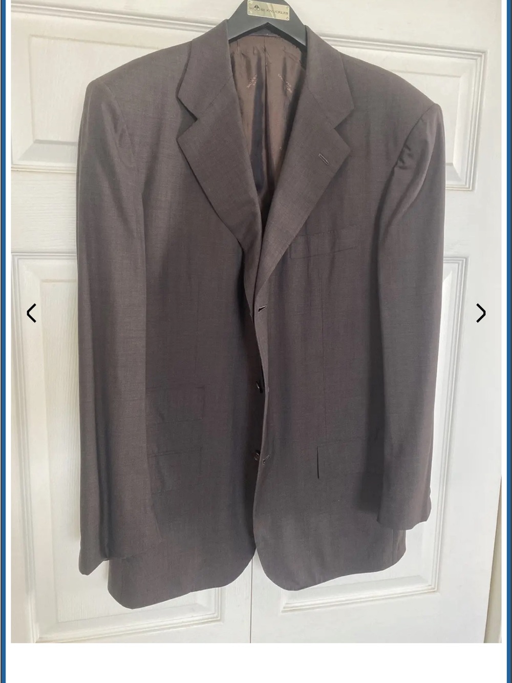 Kiton Brown 3 Button Suit Jacket